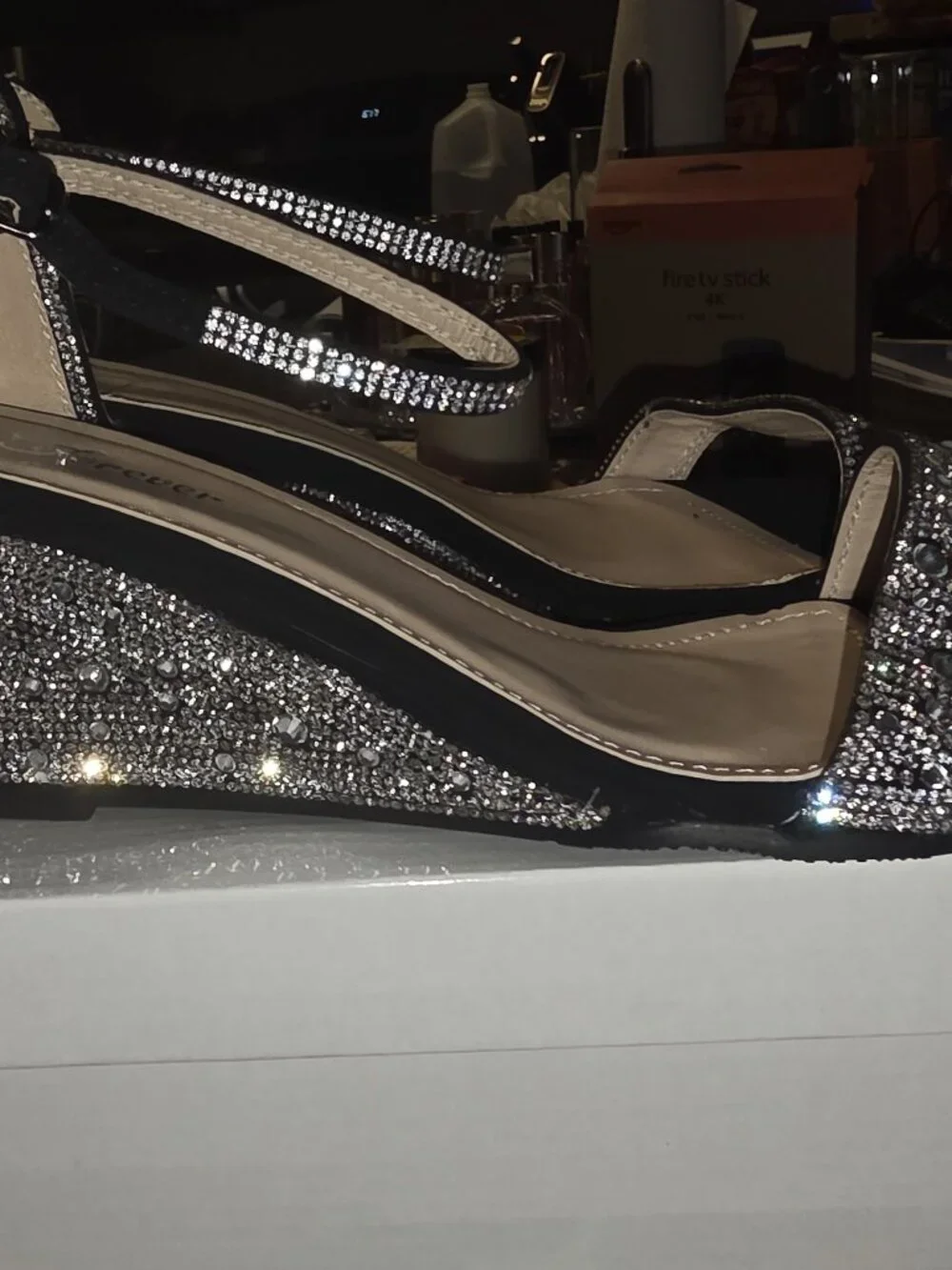 FOREVER Blaze-18 wedge heel - Black Nub - Size 10